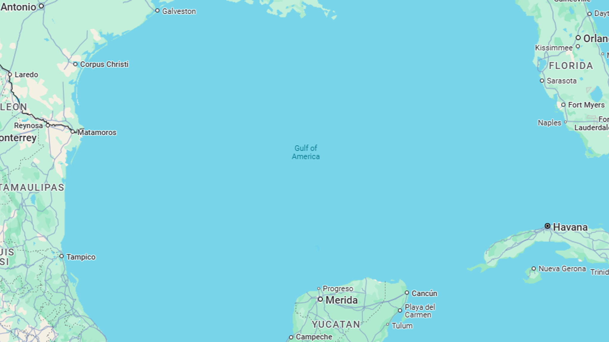 US officially changes name of Gulf of Mexico to Gulf of America per Trump's order