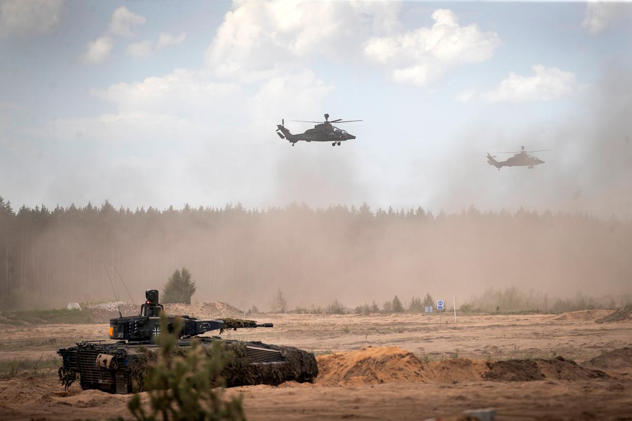 4 American soldiers are missing from a training area near Lithuania's capital, the US military says