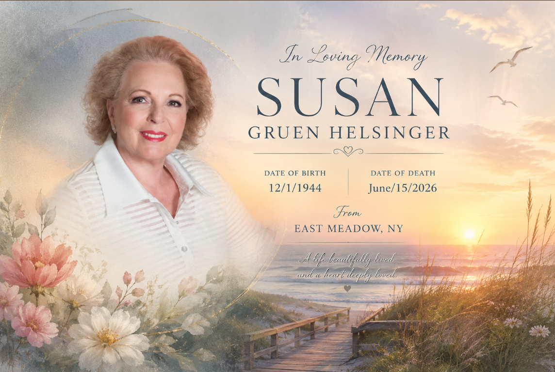 In Loving Memory of Susan Gruen Helsinger Forever Seeing the Glass Half Full